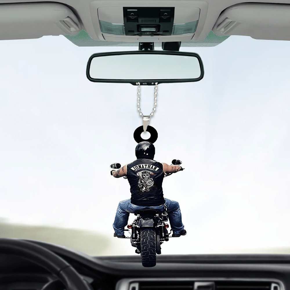 Personalized Motorcycle Christmas Ornament - Perfect Gift for Motorcycle Enthusiasts - Suitable for Christmas, Birthdays, and Special Occasions