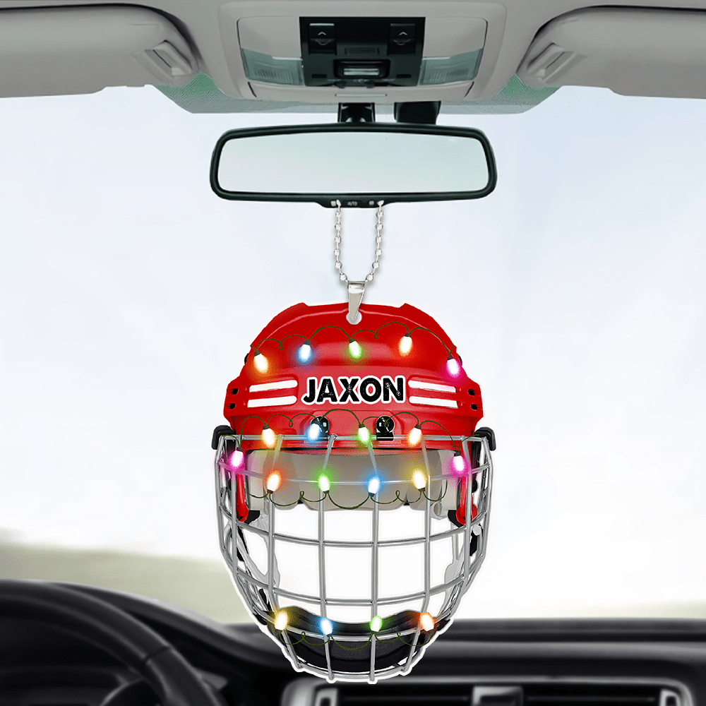 Personalized Best Hockey Christmas Ornament - Hockey Gift vh01