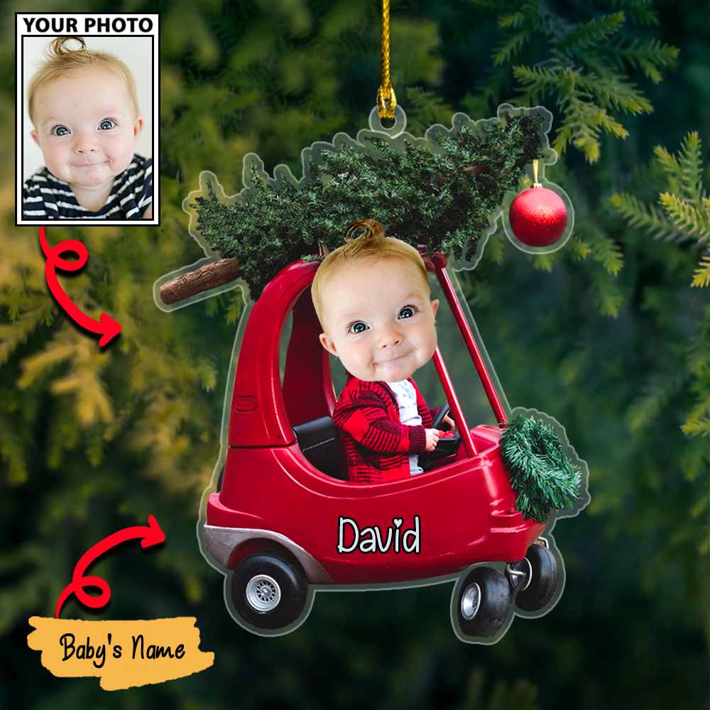 Custom Baby�s First Christmas Photos Ornament