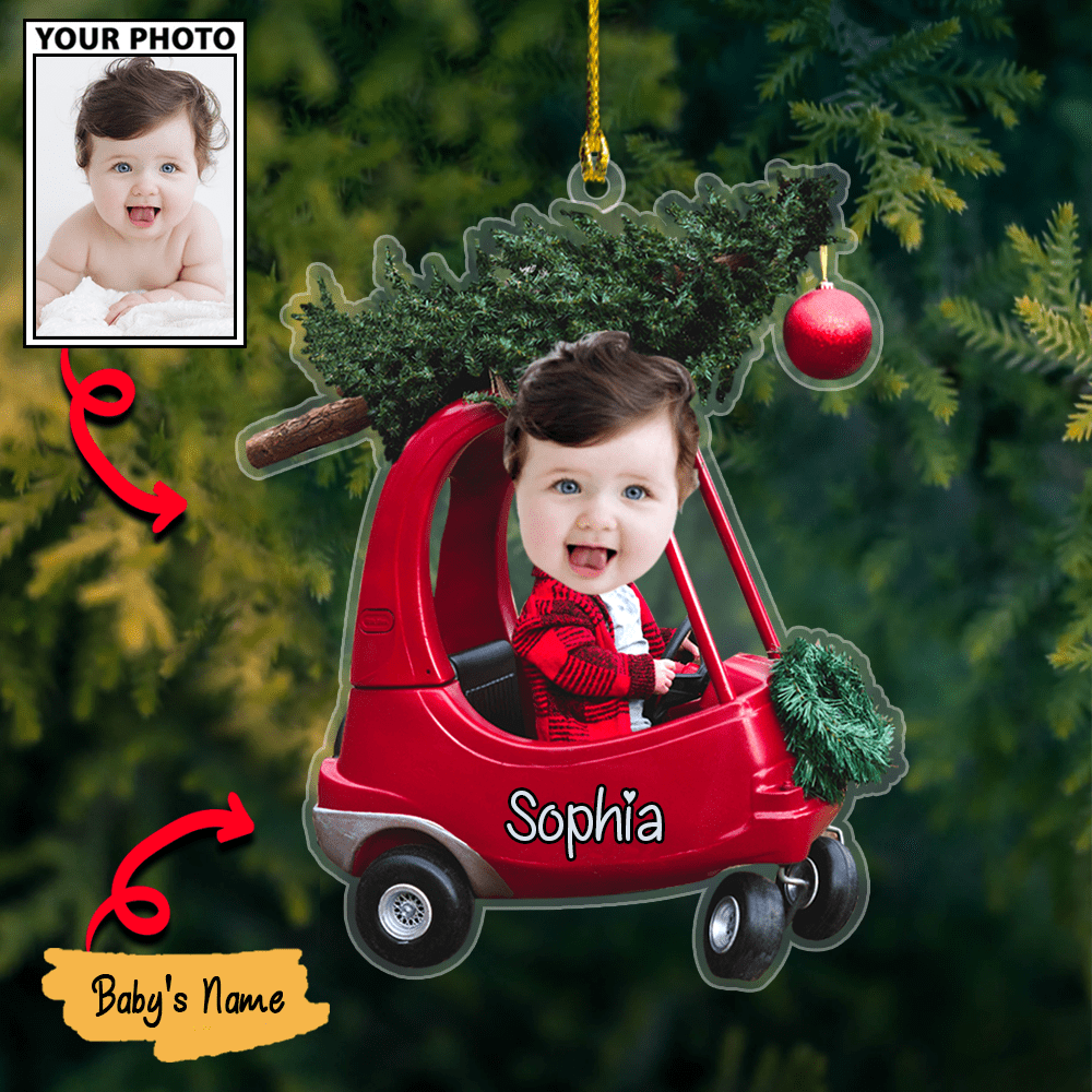 Custom Baby�s First Christmas Photos Ornament