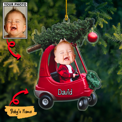 Custom Baby�s First Christmas Photos Ornament