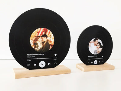 Custom Vinyl Record, Anniversary Gifts for Boyfriend, Personalized Music Plaque, Gifts for Him, Boyfriend Gift, Valentine Day Gift