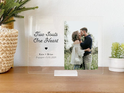 Engagement Gifts for Couple, Newly Engaged Gifts for Couple, Engagement Plaque, Personalized Custom Acrylic Plaque