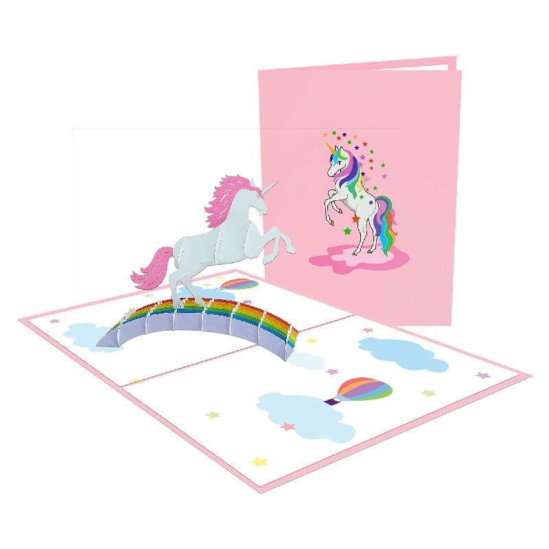 3D Unicorn Popup Card – Birthday 3D Popup Card