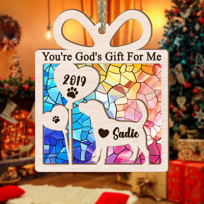 Custom Beagles Suncatcher Ornament - Personalized Name Christmas Gift For Dog Lovers - Suitable For Any Occasion