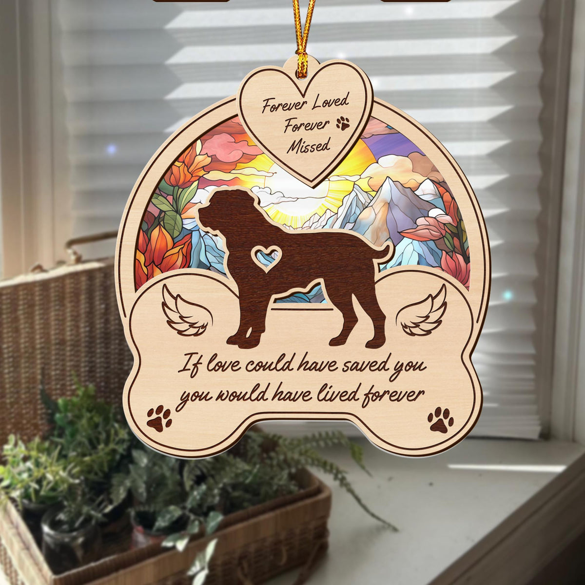 Rottweiler 2 Layered Mix Ornament, Dogs Ornament, Christmas Tree Hanging, Home Decorations