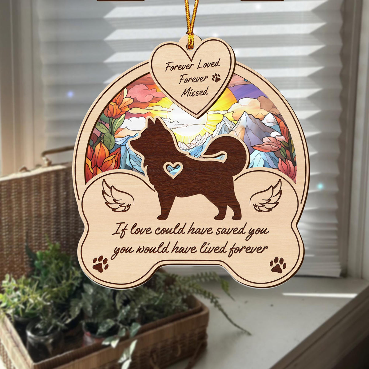 Shiba Inu 2 Layered Mix Ornament, Dogs Ornament, Christmas Tree Hanging, Home Decorations