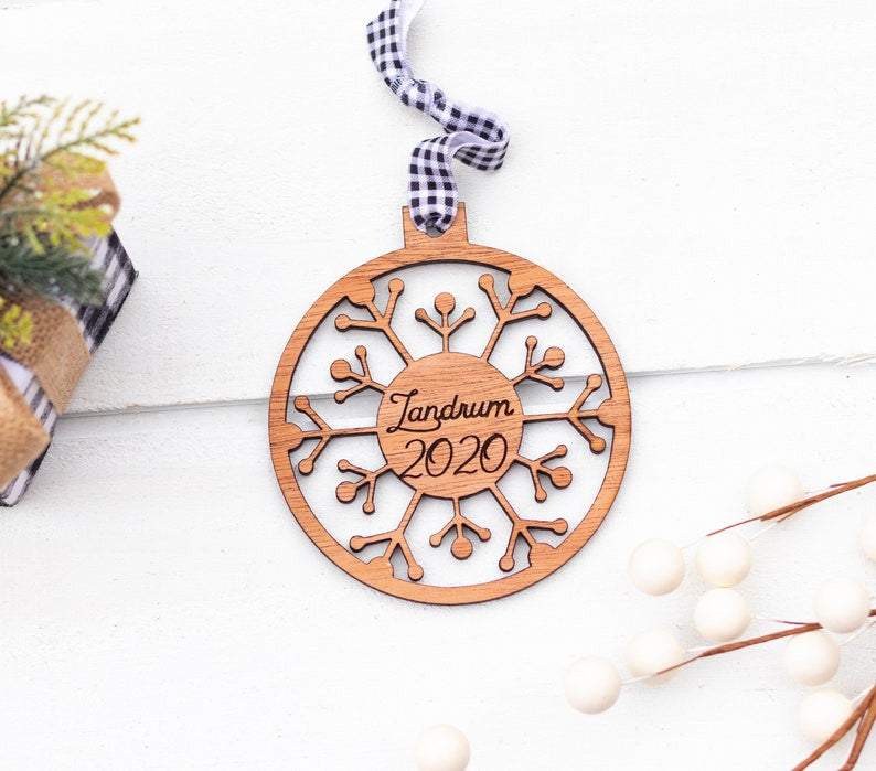 2023 Christmas Ornament - Family Name Ornament - Personalized Wood Ornament - Christmas - Custom Gift - First Christmas Gift - Holiday Decor