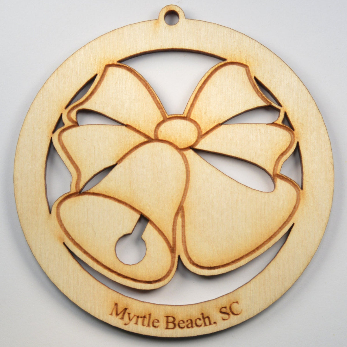 Christmas Bells Hanging Ornament, Wood Christmas Tree Ornament Gift Decor Wood Personalized