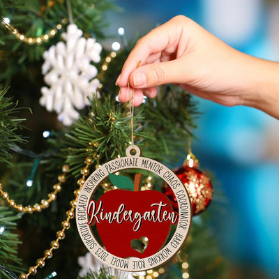 Teacher Christmas Personalized Wood Perfect Ornament Gifts For Teacher