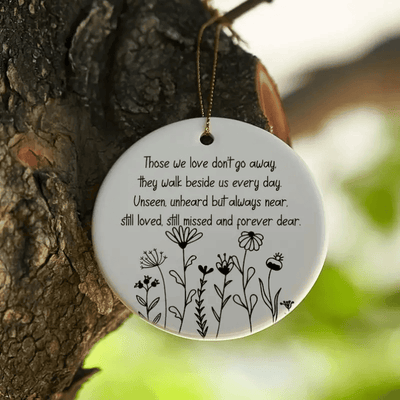 1Pc Sympathy Gift, Bereavement Keepsake, Memorial Gift, Grief/ Loss Ceramic Decoration, In Memory Ornament,