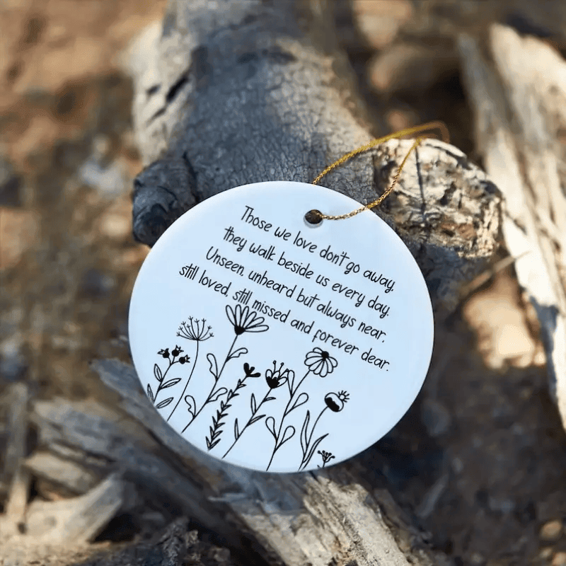 1Pc Sympathy Gift, Bereavement Keepsake, Memorial Gift, Grief/ Loss Ceramic Decoration, In Memory Ornament,