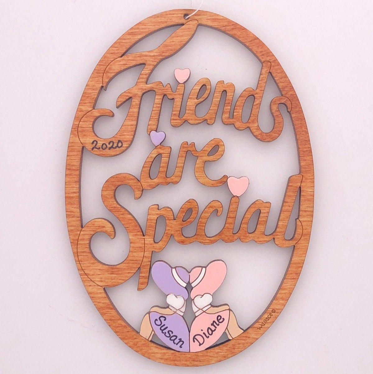 Personalized Special Friend Christmas Ornament - Wood, Laser Cut Wood Hanging Ornament