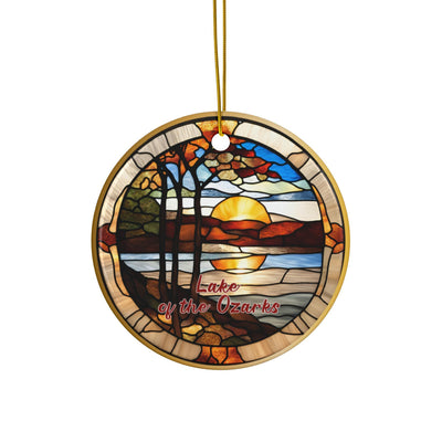 Lake Of The Ozarks Ornament, Missouri Christmas Tree Ornament, Holiday Ornament, Vacation Keepsake Souvenir Gift, Ceramic Ornament