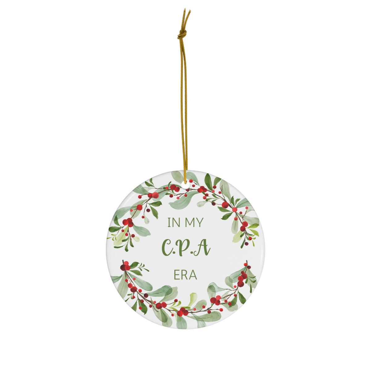 Cpa Ornament, Cpa Gift, Accounting Christmas Tree Ornament, Gift For Accountant, Business Gifts