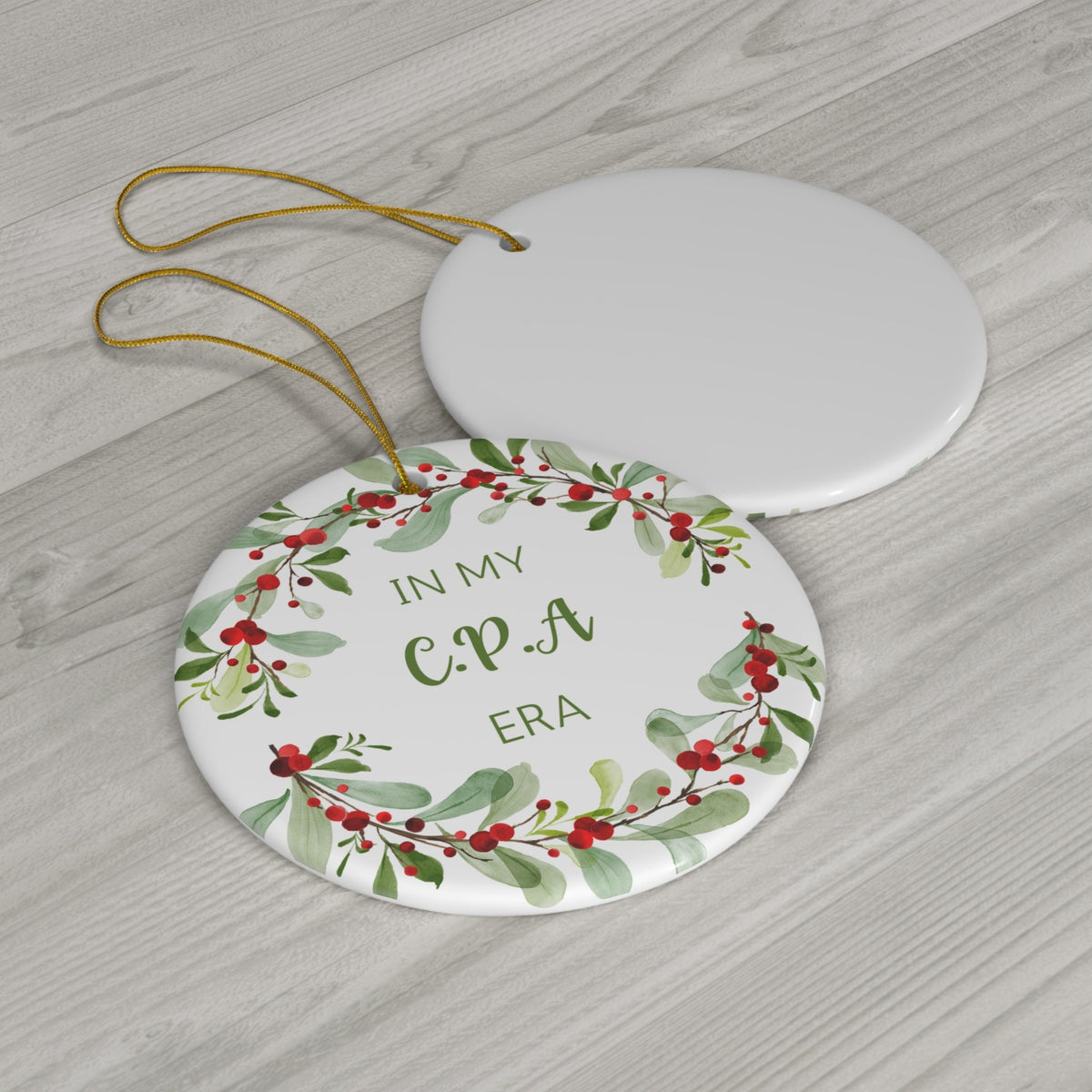 Cpa Ornament, Cpa Gift, Accounting Christmas Tree Ornament, Gift For Accountant, Business Gifts