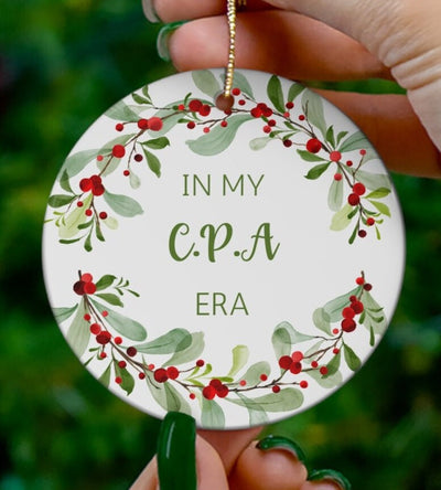 Cpa Ornament, Cpa Gift, Accounting Christmas Tree Ornament, Gift For Accountant, Business Gifts