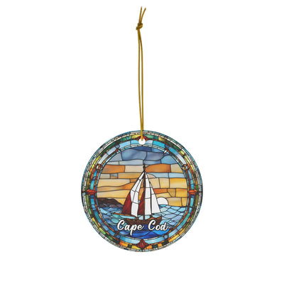 Cape Code Ornament, Keepsake Heirloom Christmas Tree Decor, Massachusetts Trip Travel Gift Souvenir