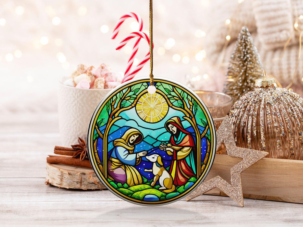 Beautiful Nativity Scene Ornament,Holiday Decor, Christmas Decoration, Religious Gift, Gift Exchange, Gift Idea, Heirloom, Holiday Gift