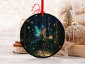 Christmas 2024 Ornament, Christmas Decoration, Holiday Gift Idea, Heirloom Keepsake, Round Ceramic, Gift Exchange, Gift Idea, Angel