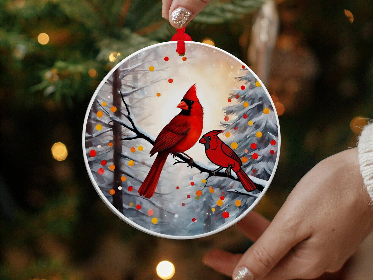 Christmas 2024 Ornament, Christmas Decoration, Holiday Gift Idea, Heirloom Keepsake, Round Ceramic, Gift Exchange, Gift Idea