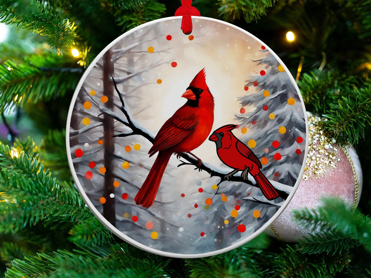 Christmas 2024 Ornament, Christmas Decoration, Holiday Gift Idea, Heirloom Keepsake, Round Ceramic, Gift Exchange, Gift Idea