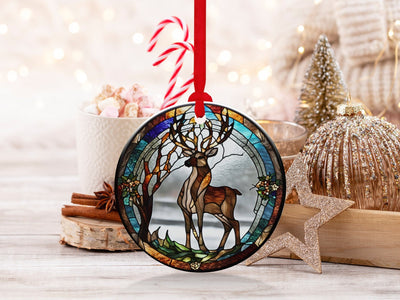 Christmas 2024 Ornament, Christmas Decoration, Holiday Gift Idea, Heirloom Keepsake, Round Ceramic, Gift Exchange, Gift Idea, Xmas Tree