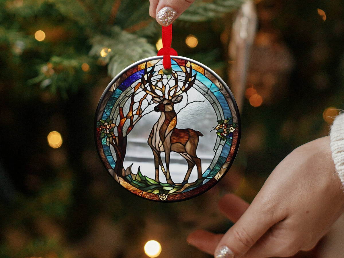 Christmas 2024 Ornament, Christmas Decoration, Holiday Gift Idea, Heirloom Keepsake, Round Ceramic, Gift Exchange, Gift Idea, Xmas Tree