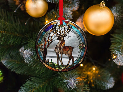 Christmas 2024 Ornament, Christmas Decoration, Holiday Gift Idea, Heirloom Keepsake, Round Ceramic, Gift Exchange, Gift Idea, Xmas Tree