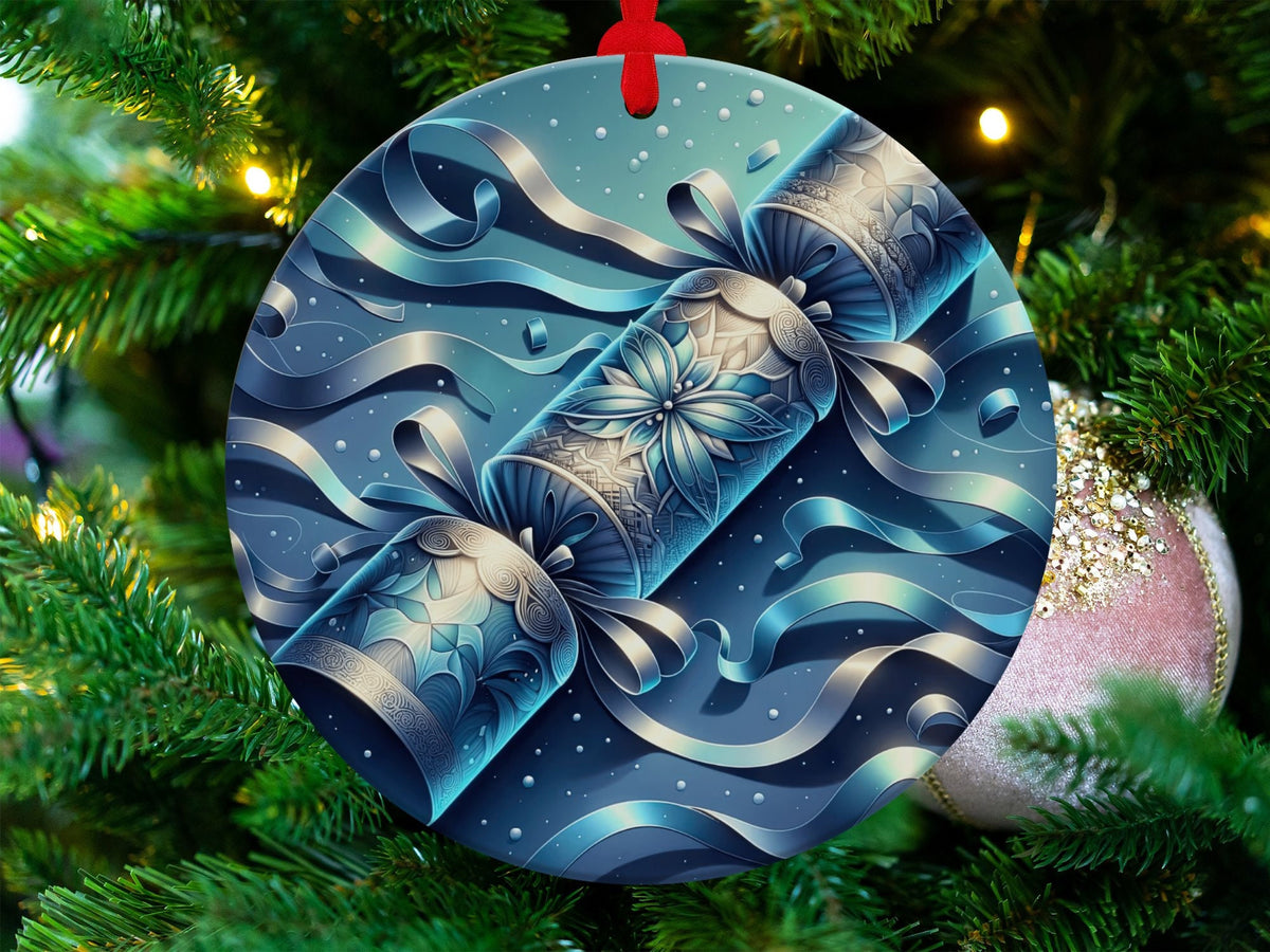 Christmas 2024 Ornament, Christmas Decoration, Holiday Gift Idea, Heirloom Keepsake, Round Ceramic, Gift Exchange, Gift Idea, Xmas Tree