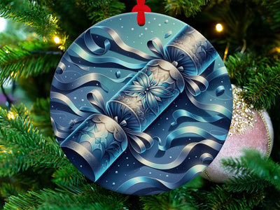 Christmas 2024 Ornament, Christmas Decoration, Holiday Gift Idea, Heirloom Keepsake, Round Ceramic, Gift Exchange, Gift Idea, Xmas Tree