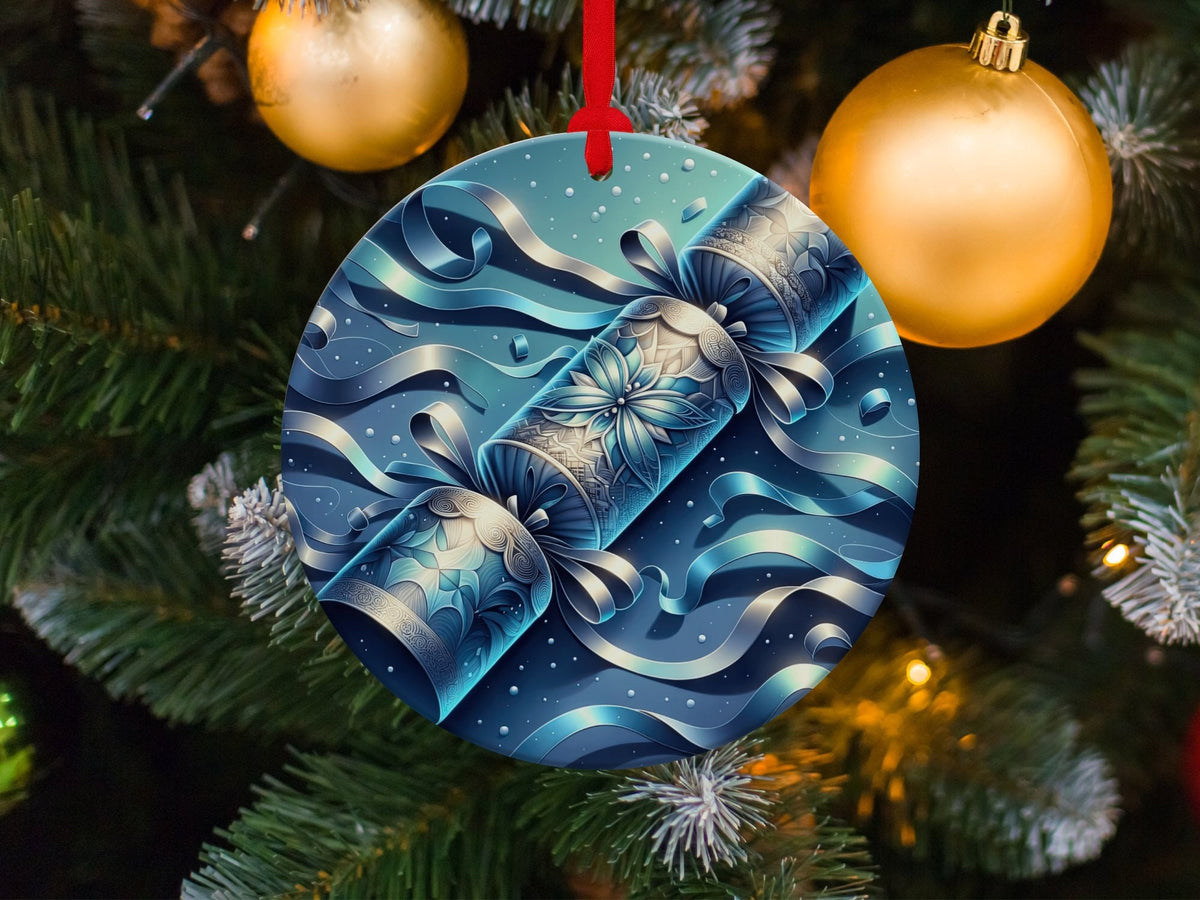 Christmas 2024 Ornament, Christmas Decoration, Holiday Gift Idea, Heirloom Keepsake, Round Ceramic, Gift Exchange, Gift Idea, Xmas Tree