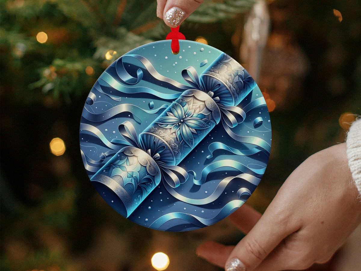 Christmas 2024 Ornament, Christmas Decoration, Holiday Gift Idea, Heirloom Keepsake, Round Ceramic, Gift Exchange, Gift Idea, Xmas Tree