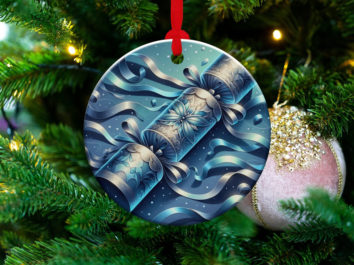 Christmas 2024 Ornament, Christmas Decoration, Holiday Gift Idea, Heirloom Keepsake, Round Ceramic, Gift Exchange, Gift Idea, Xmas Tree