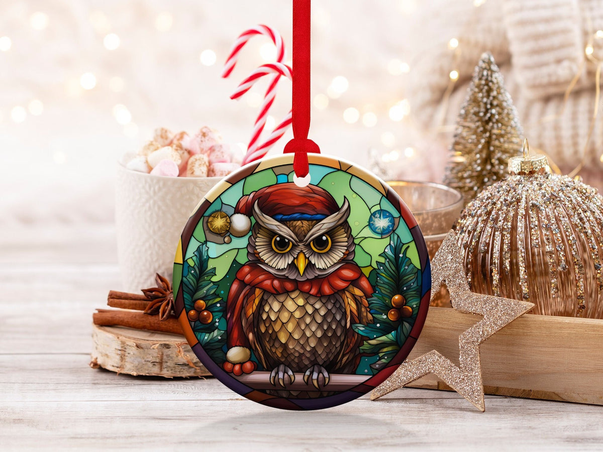 Christmas 2024 Ornament, Christmas Decoration, Holiday Gift Idea, Heirloom Keepsake, Round Ceramic, Gift Exchange, Gift Idea, Xmas Tree