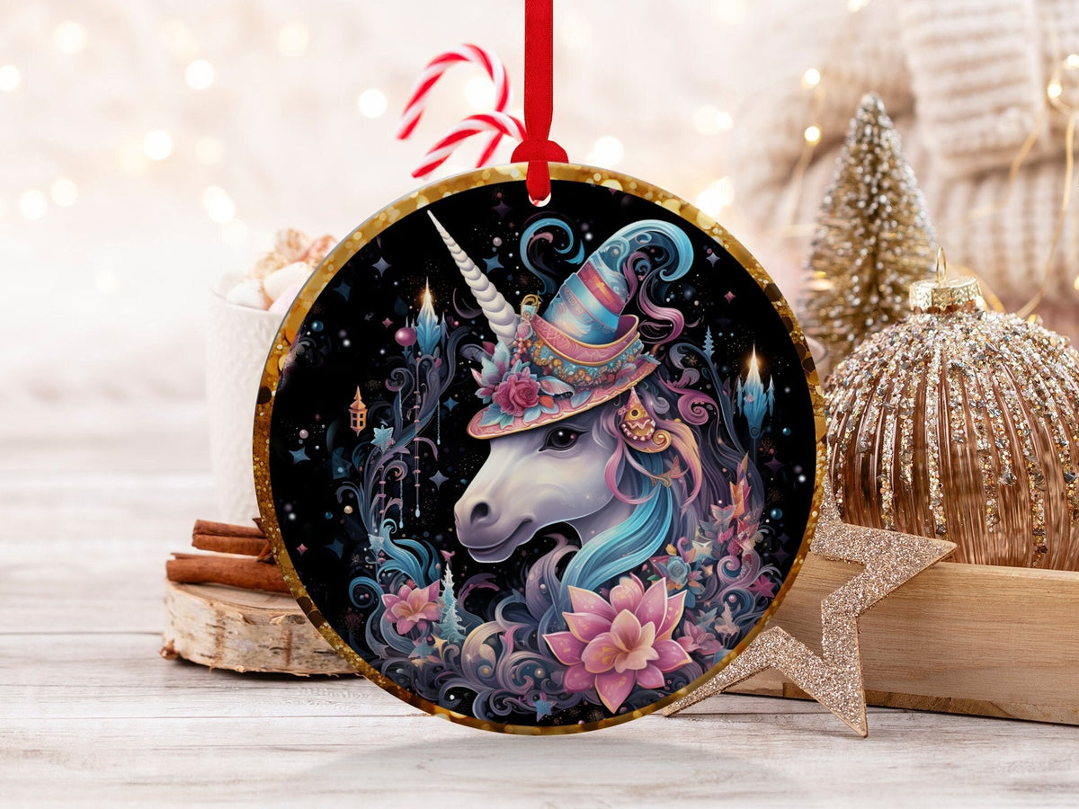 Christmas 2024 Ornament, Christmas Decoration, Holiday Gift Idea, Heirloom Keepsake, Round Ceramic, Gift Exchange, Gift Idea