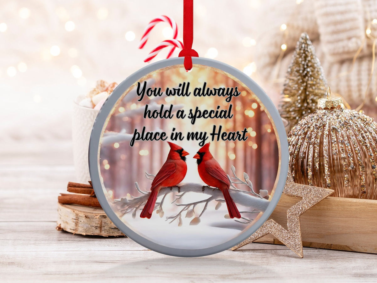 Christmas 2024 Ornament, Christmas Decoration, Holiday Gift Idea, Heirloom Keepsake, Round Ceramic, Gift Exchange, Gift Idea