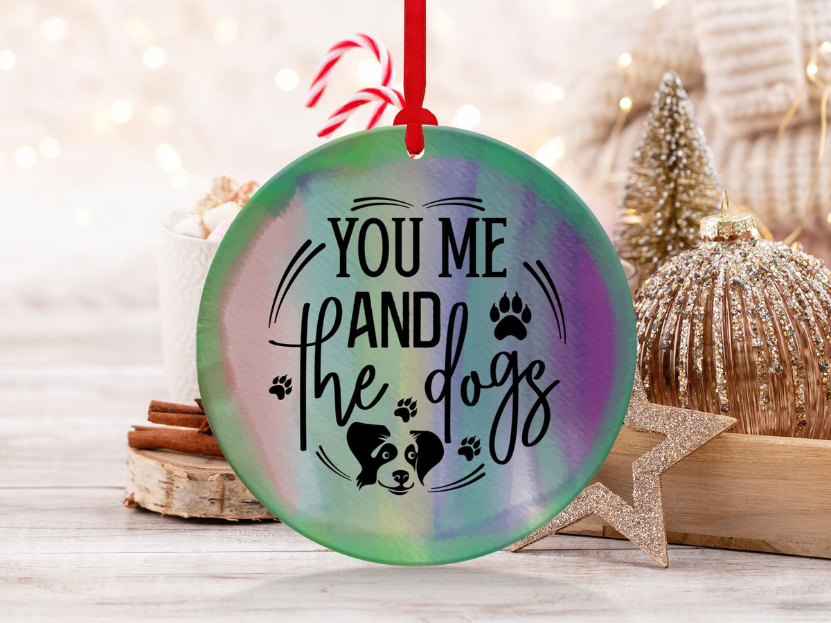 Christmas 2024 Ornament, Christmas Decoration, Holiday Gift Idea, Heirloom Keepsake, Round Ceramic, Gift Exchange, Gift Idea, Dog Pet