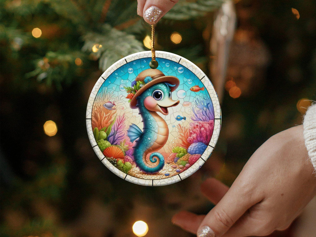 Christmas 2024 Ornament, Christmas Decoration, Holiday Gift Idea, Heirloom Keepsake, Round Ceramic, Gift Exchange, Gift Idea,