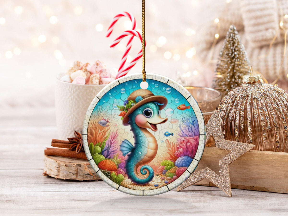 Christmas 2024 Ornament, Christmas Decoration, Holiday Gift Idea, Heirloom Keepsake, Round Ceramic, Gift Exchange, Gift Idea,