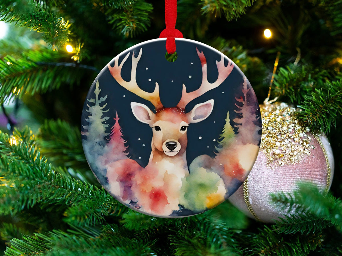 Christmas 2024 Ornament, Christmas Decoration, Holiday Gift Idea, Heirloom Keepsake, Round Ceramic, Gift Exchange, Gift Idea, Xmas Tree