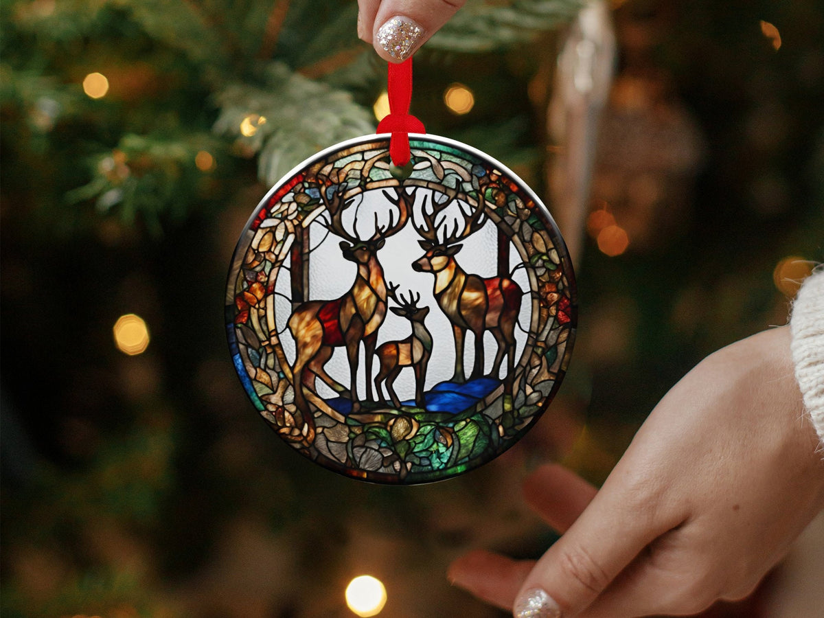 Christmas 2024 Ornament, Christmas Decoration, Holiday Gift Idea, Heirloom Keepsake, Round Ceramic, Gift Exchange, Gift Idea, Xmas Tree