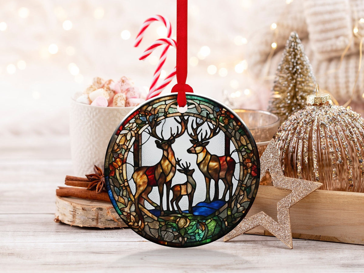 Christmas 2024 Ornament, Christmas Decoration, Holiday Gift Idea, Heirloom Keepsake, Round Ceramic, Gift Exchange, Gift Idea, Xmas Tree