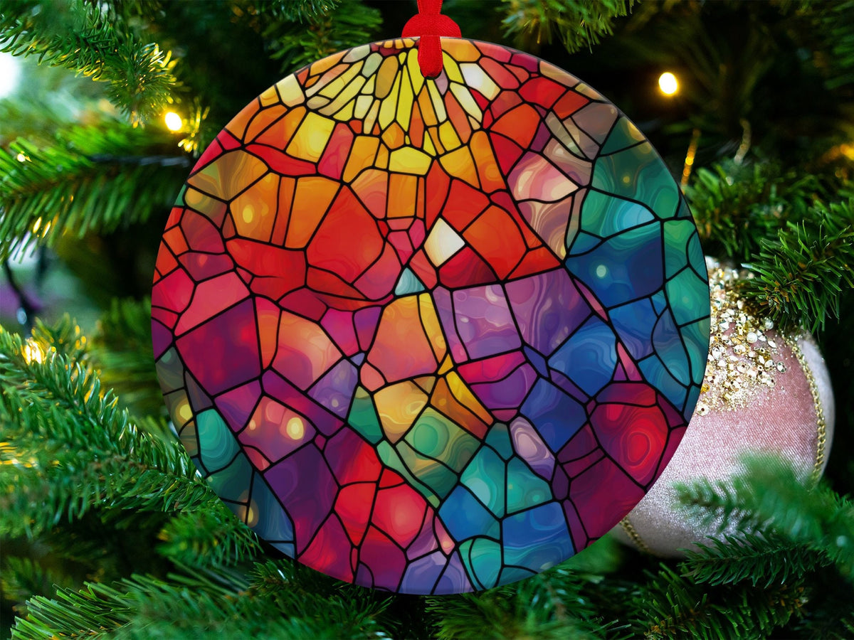 Christmas 2024 Ornament, Christmas Decoration, Holiday Gift Idea, Heirloom Keepsake, Round Ceramic, Gift Exchange, Gift Idea, Xmas Tree