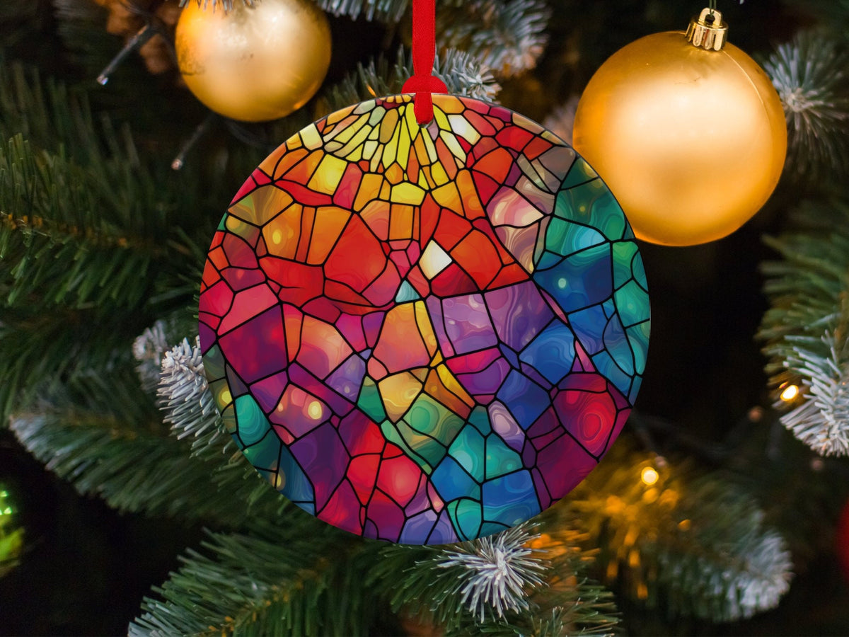 Christmas 2024 Ornament, Christmas Decoration, Holiday Gift Idea, Heirloom Keepsake, Round Ceramic, Gift Exchange, Gift Idea, Xmas Tree