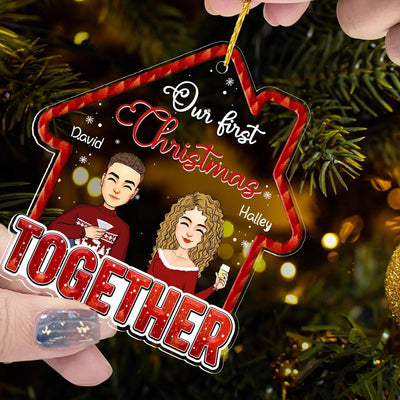Our First Christmas Together - Customized Ornament For Couple