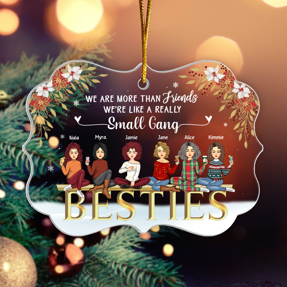 We Are More Than Friends Personalized Acrylic Ornament