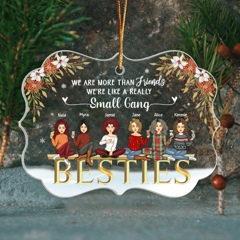 We Are More Than Friends Personalized Acrylic Ornament