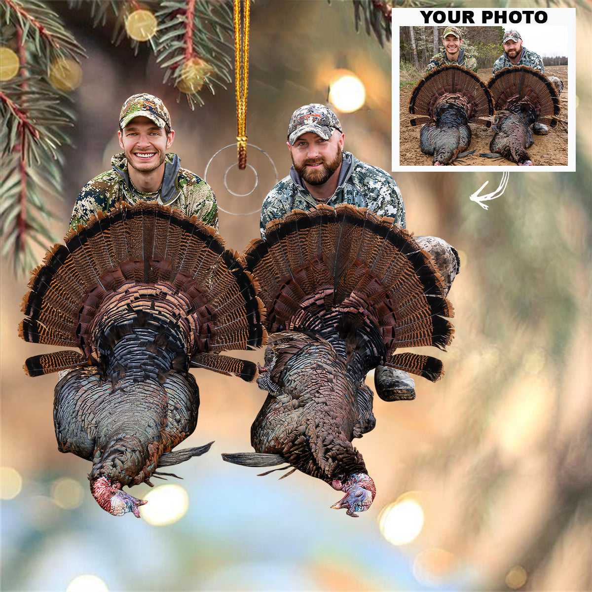 Custom Master Hunter Ornament - Personalized Photo Ornament - Christmas Gifts For Hunting Lover