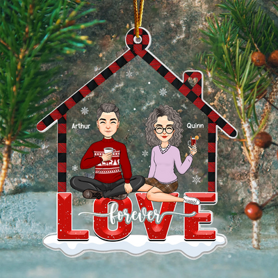Love Forever - Customized Couple Ornament